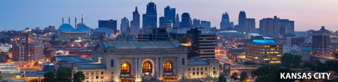 Order fulfillment services Kansas City, MO; skyline view of Kansas City, MO, home of Palisades Logistics' order fulfillment services.