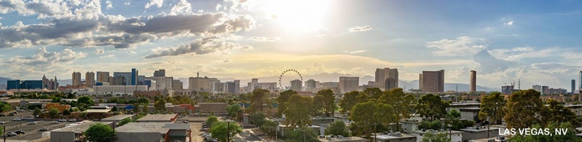 Las Vegas, NV skyline view; home to Palisades Logistics' 3PL Las Vegas warehouse services