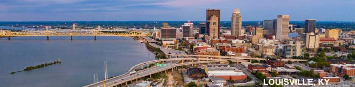 Louisville, KY skyline - location of Palisades Logistics' Louisville, KY order fulfillment and 3PL warehouse services