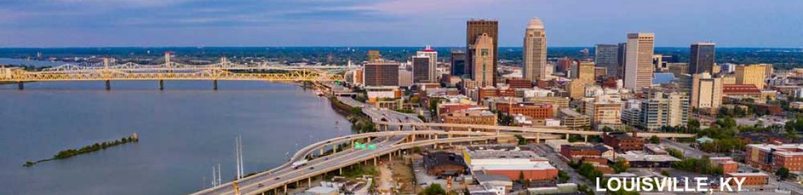 Louisville, KY skyline - location of Palisades Logistics' Louisville, KY order fulfillment and 3PL warehouse services